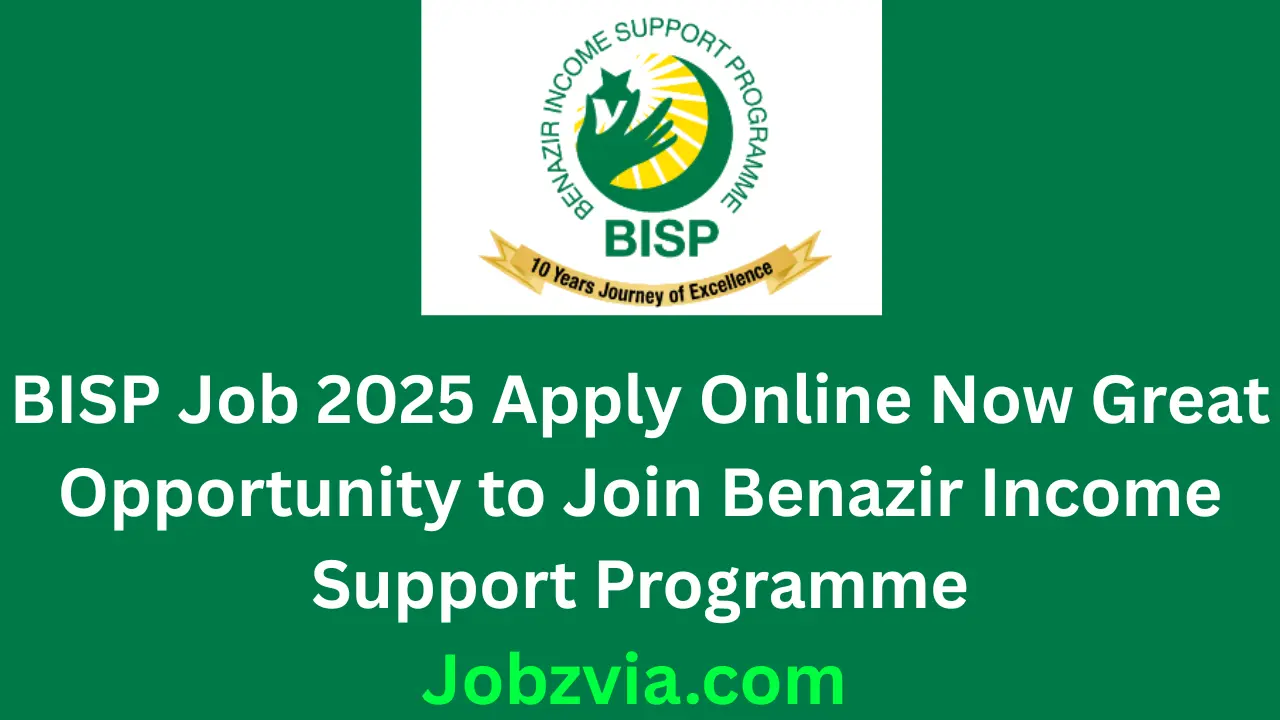 BISP Job 2025 Apply Online Now Great Opportunity to Join Benazir Income Support Programme