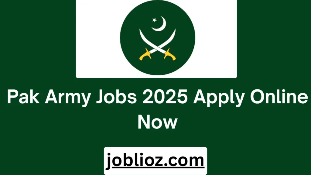 Pak Army Jobs 2025 Apply Online Now